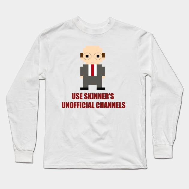 The X-Files Skinner's Unoffical Channels Long Sleeve T-Shirt by MitchsPledgies1